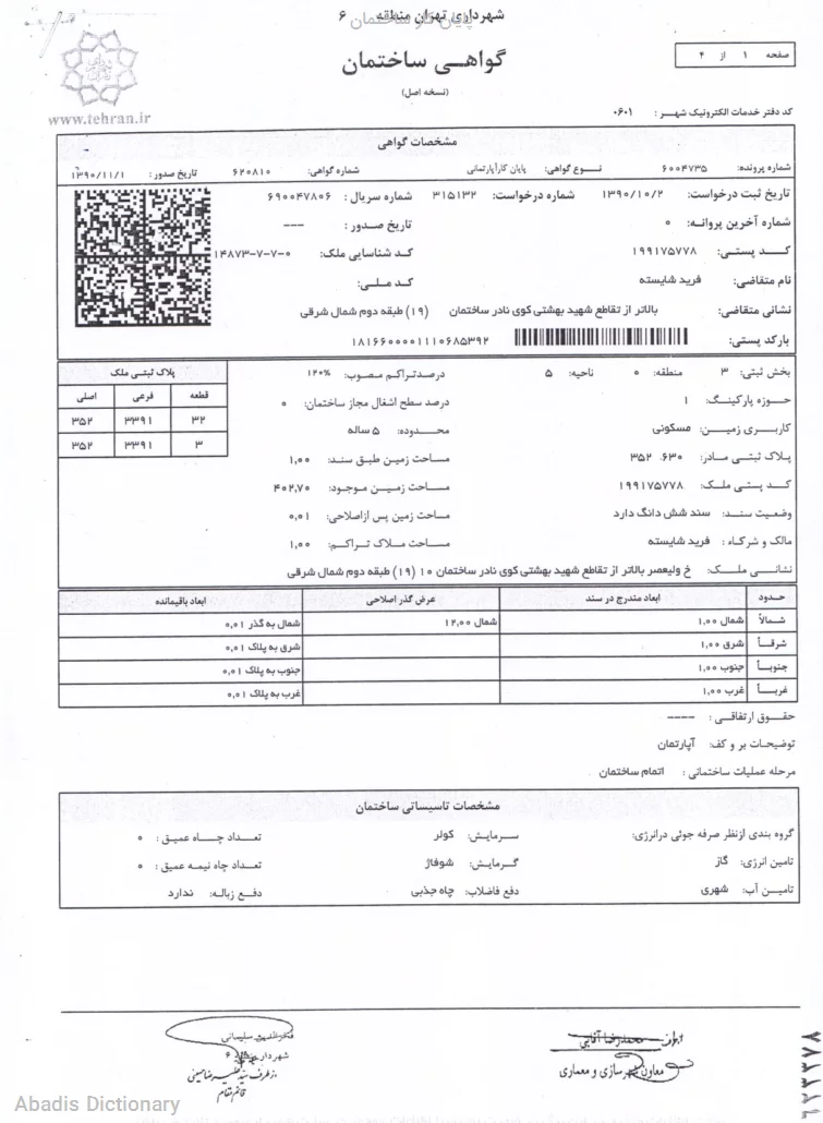 پایان کار ساختمان